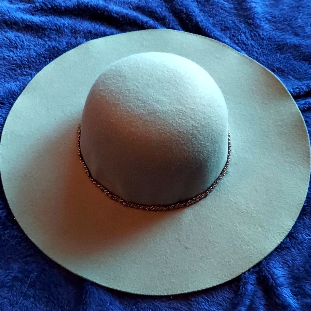 Teal Wide Brimmed Hat